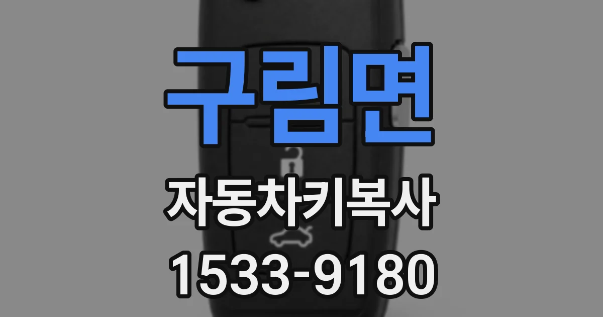 구림면 자동차키복사