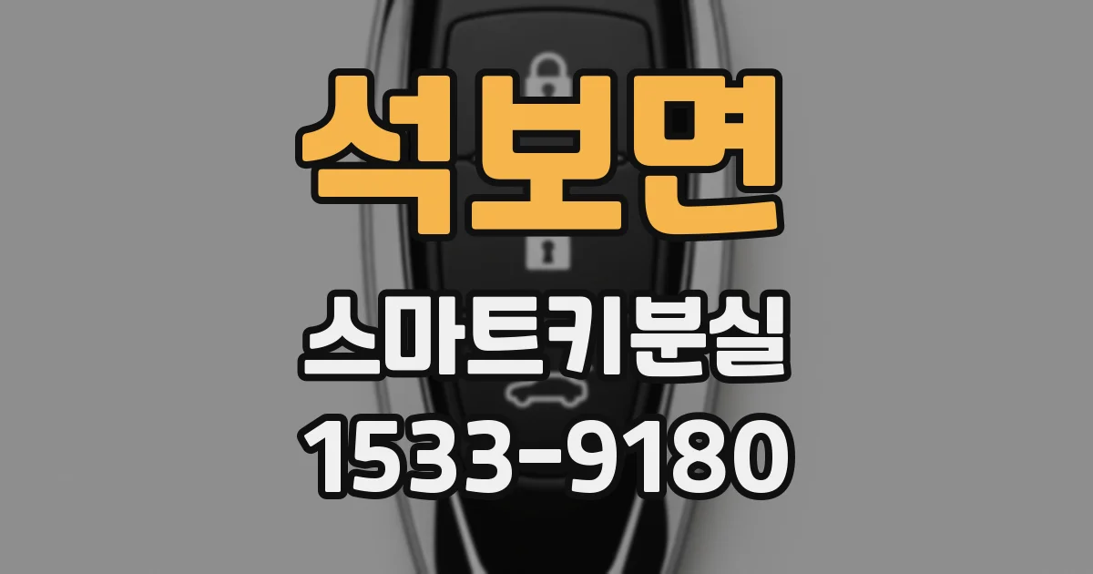 석보면 스마트키분실