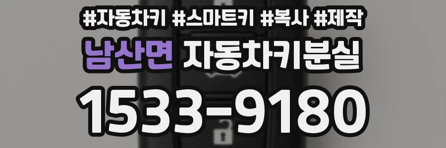 남산면 자동차키분실