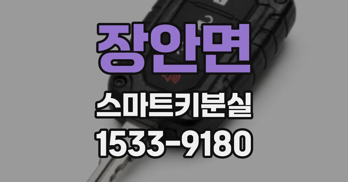 장안면 스마트키분실