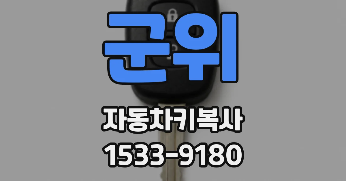 군위 자동차키복사