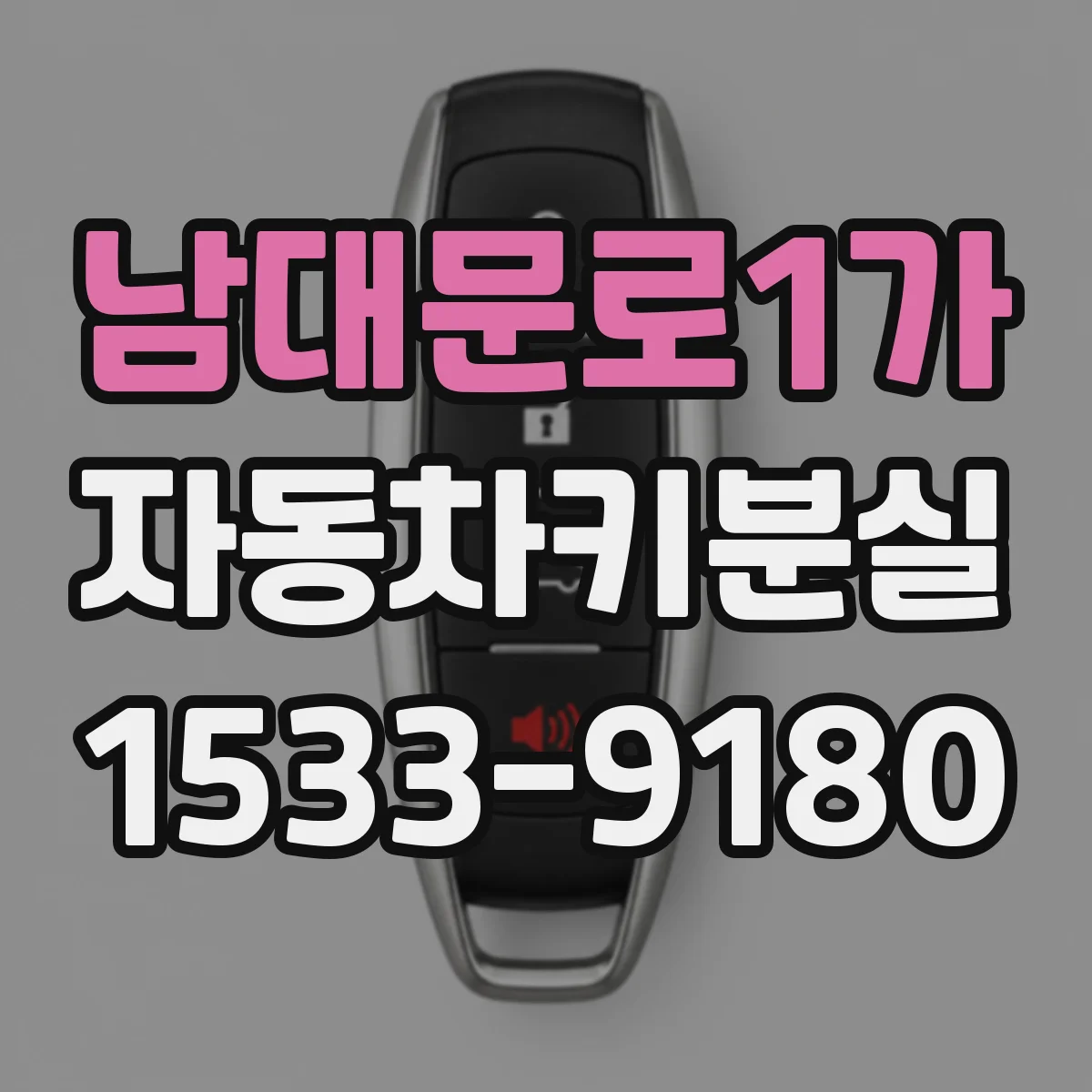 남대문로1가 자동차키분실
