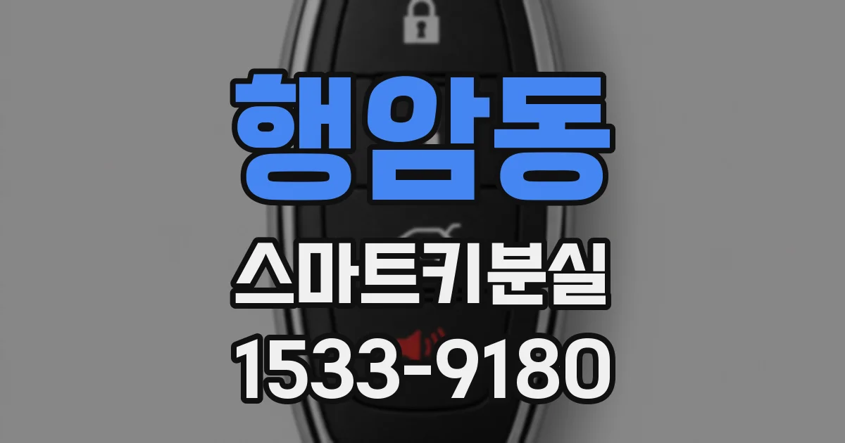 행암동 스마트키분실