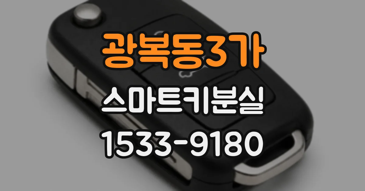 광복동3가 스마트키분실