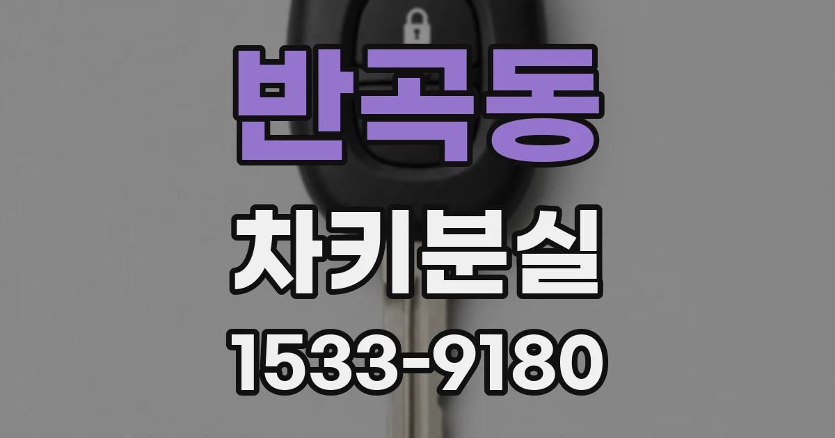 반곡동 차키분실
