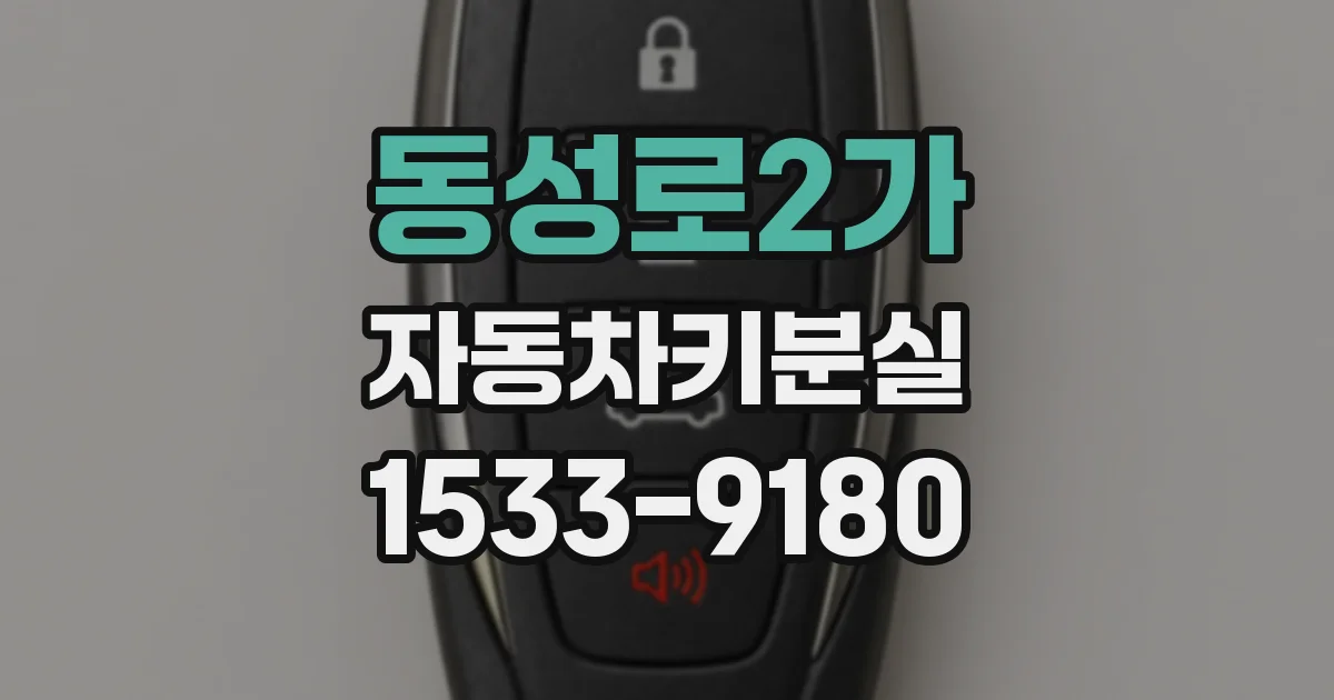 동성로2가 자동차키분실