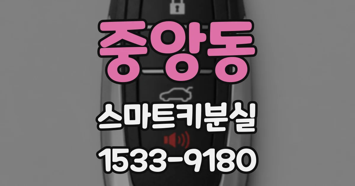 중앙동 스마트키분실