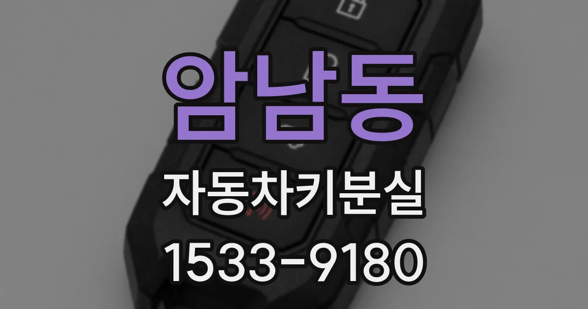 암남동 자동차키분실