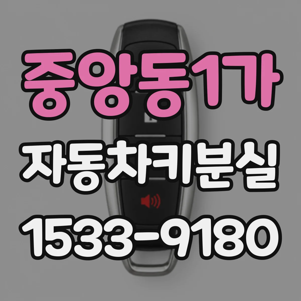 중앙동1가 자동차키분실