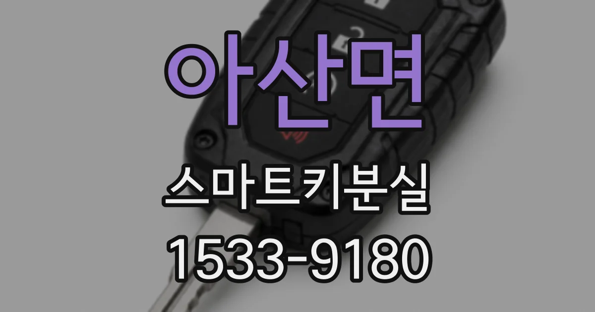 아산면 스마트키분실