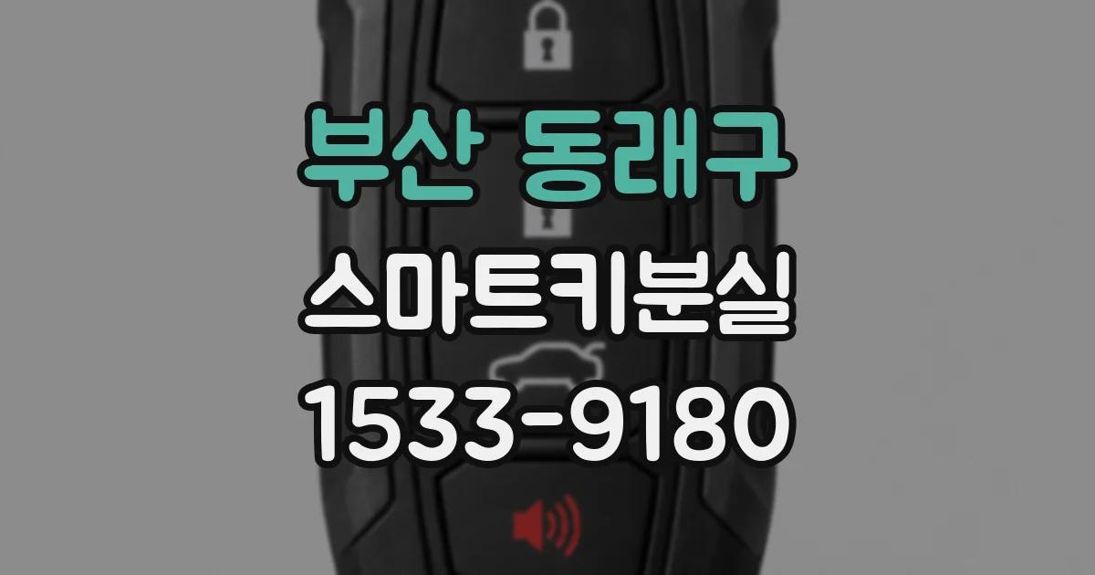 부산 동래구 스마트키분실