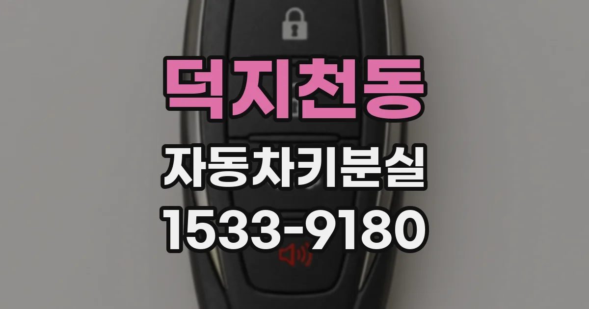 덕지천동 자동차키분실