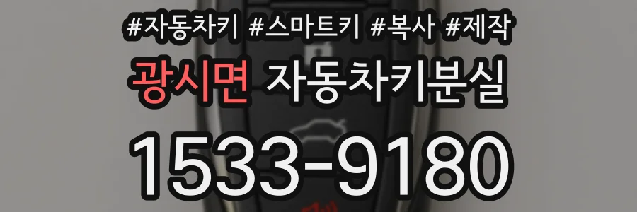광시면 자동차키분실