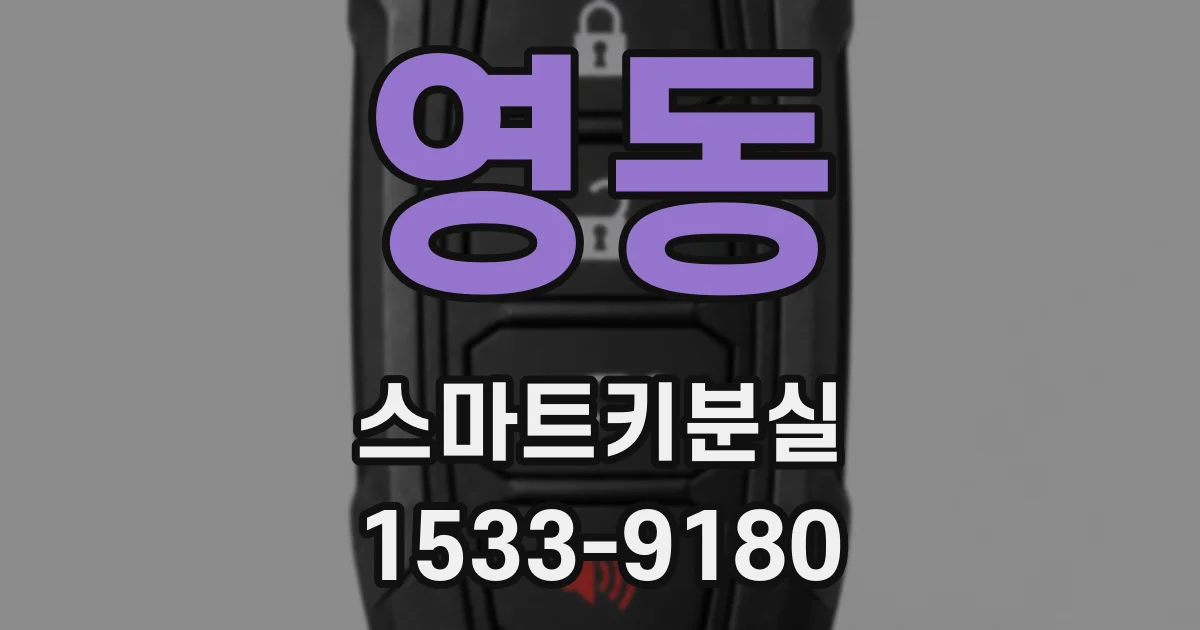 영동 스마트키분실