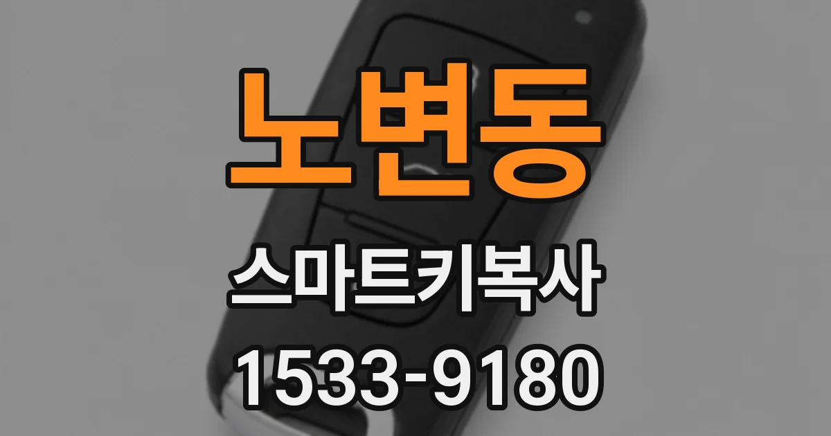 노변동 스마트키복사