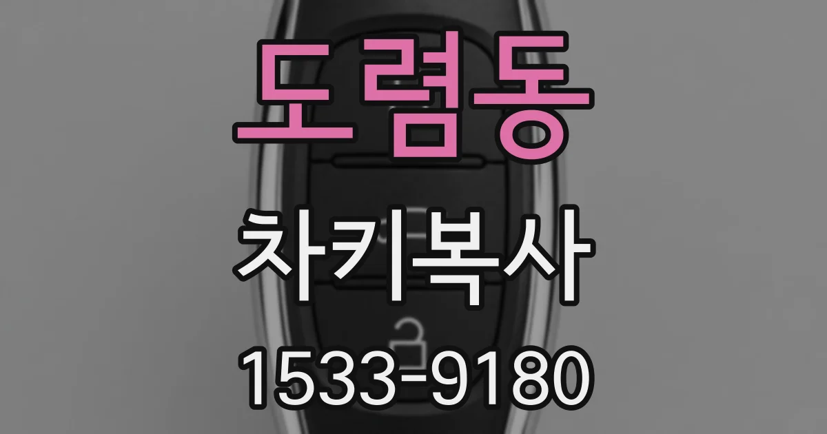 도렴동 차키복사