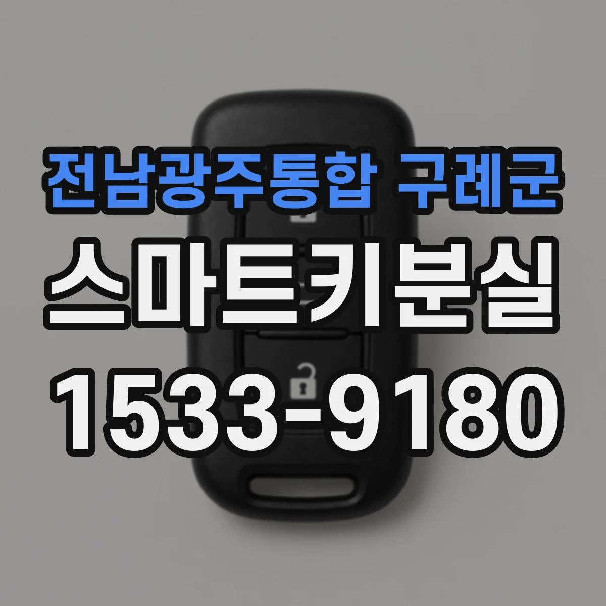 전남광주통합 구례군 스마트키분실