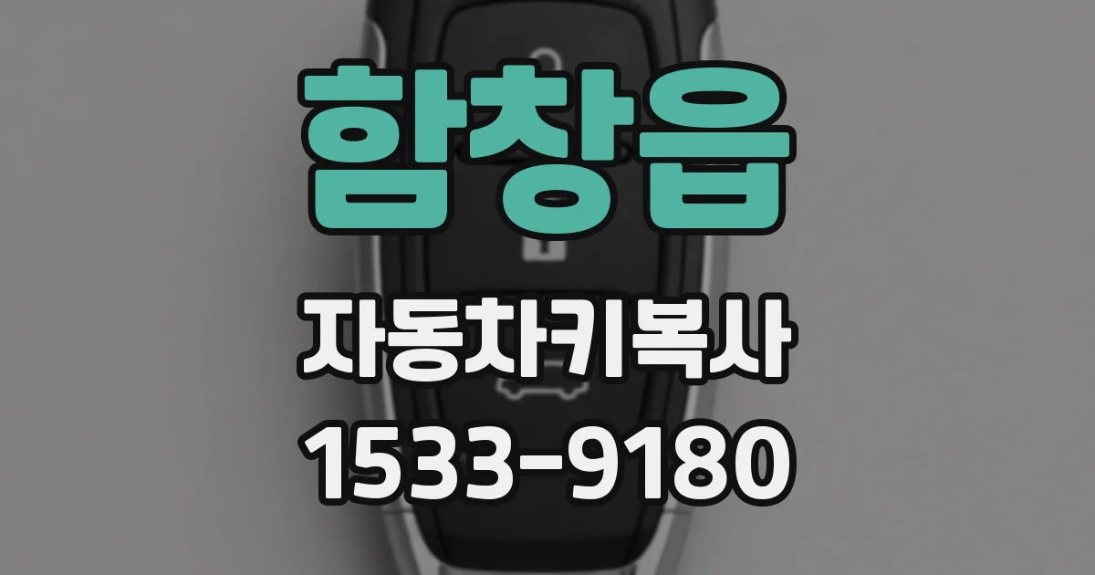 함창읍 자동차키복사