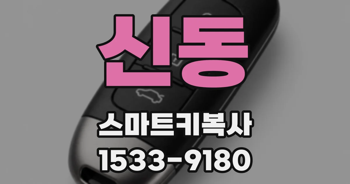 신동 스마트키복사