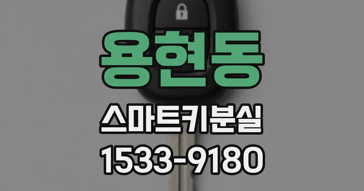 용현동 스마트키분실