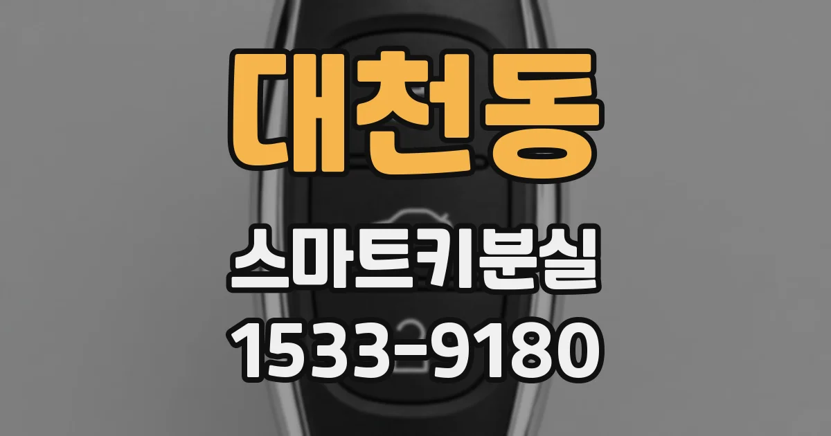 대천동 스마트키분실