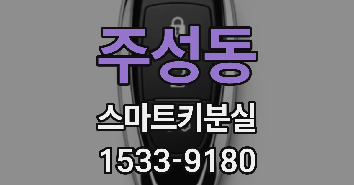 주성동 스마트키분실