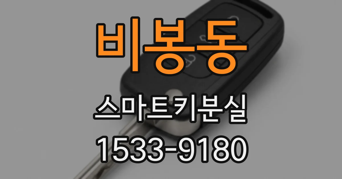 비봉동 스마트키분실