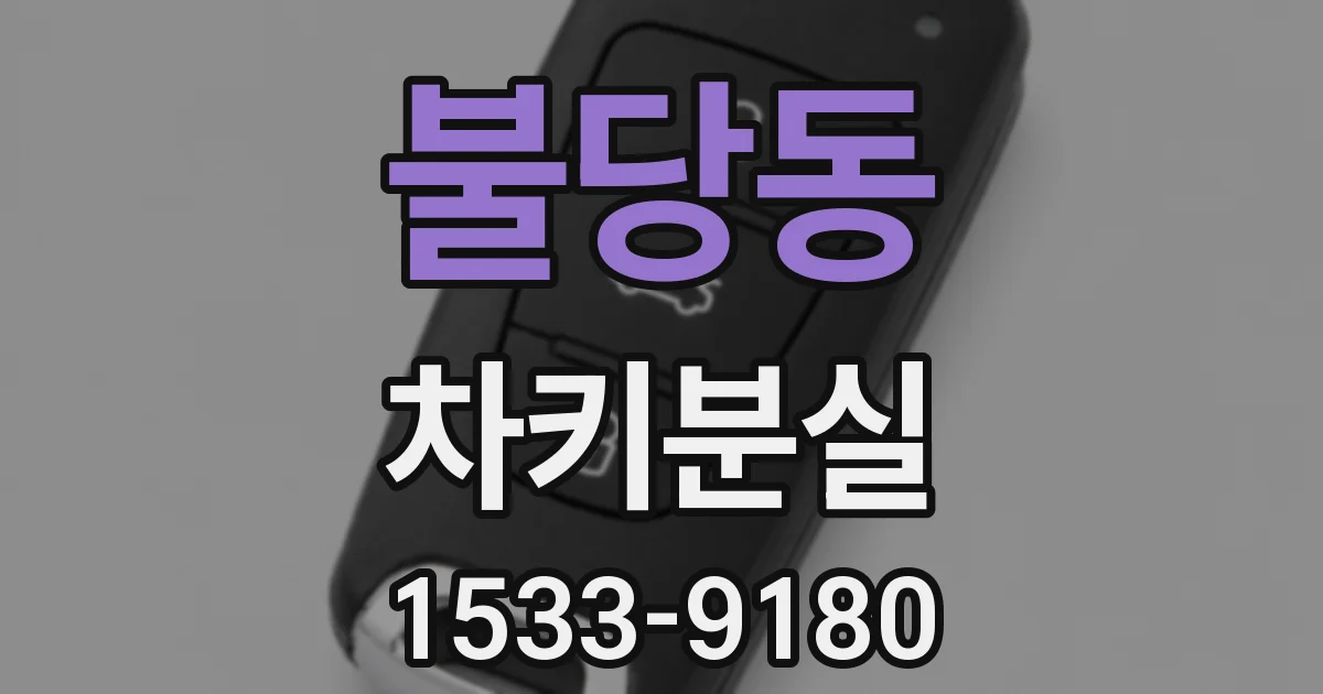 불당동 차키분실