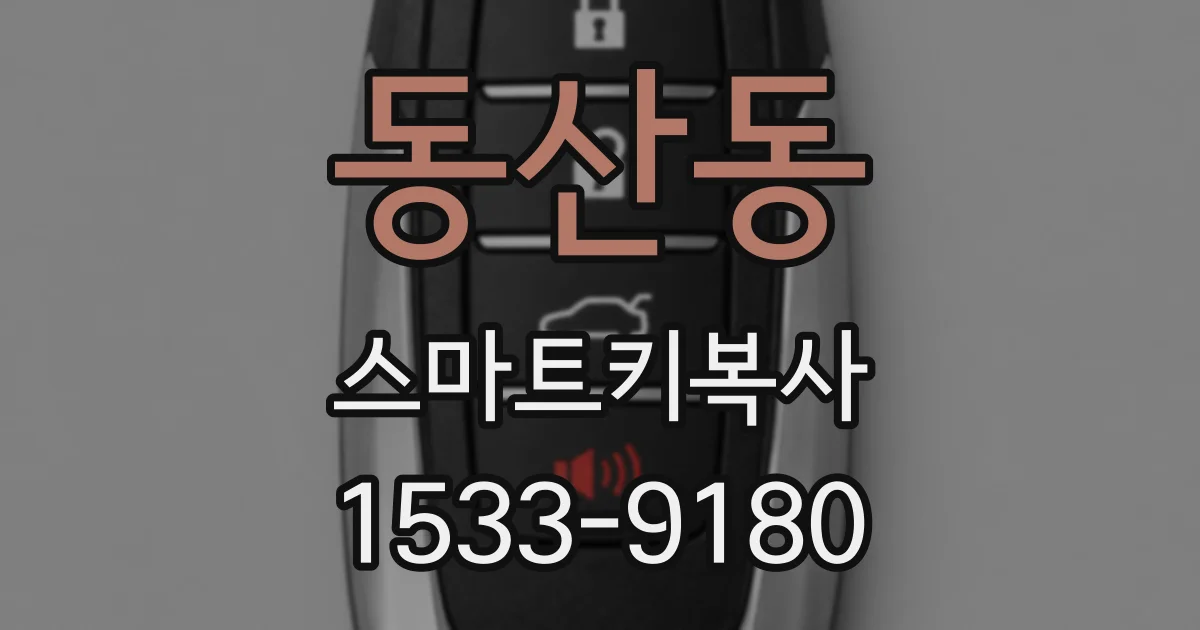 동산동 스마트키복사