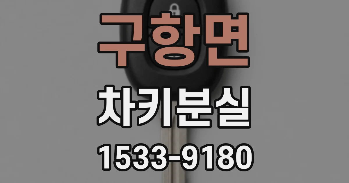 구항면 차키분실