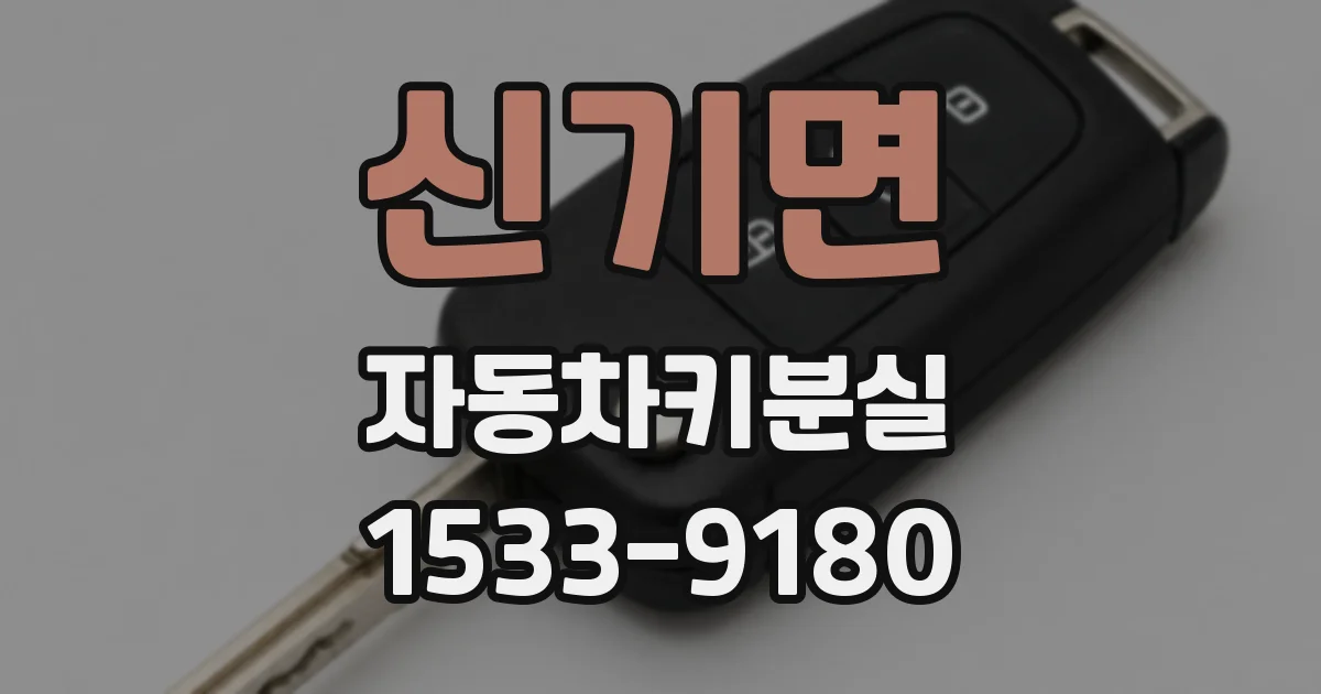 신기면 자동차키분실