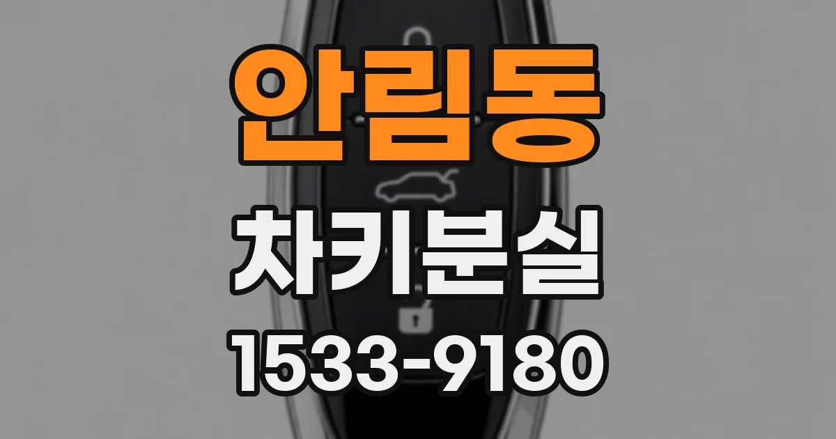 안림동 차키분실