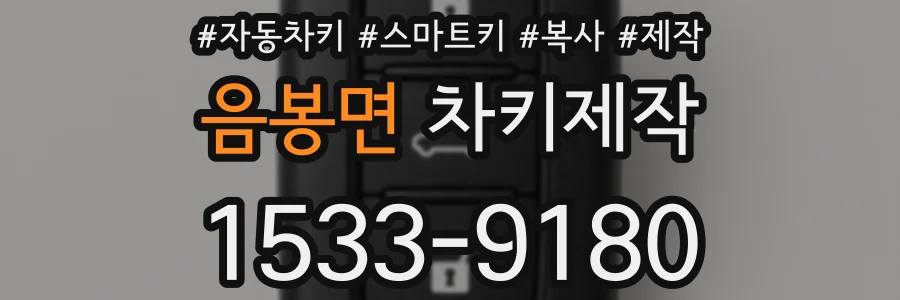 음봉면 차키제작