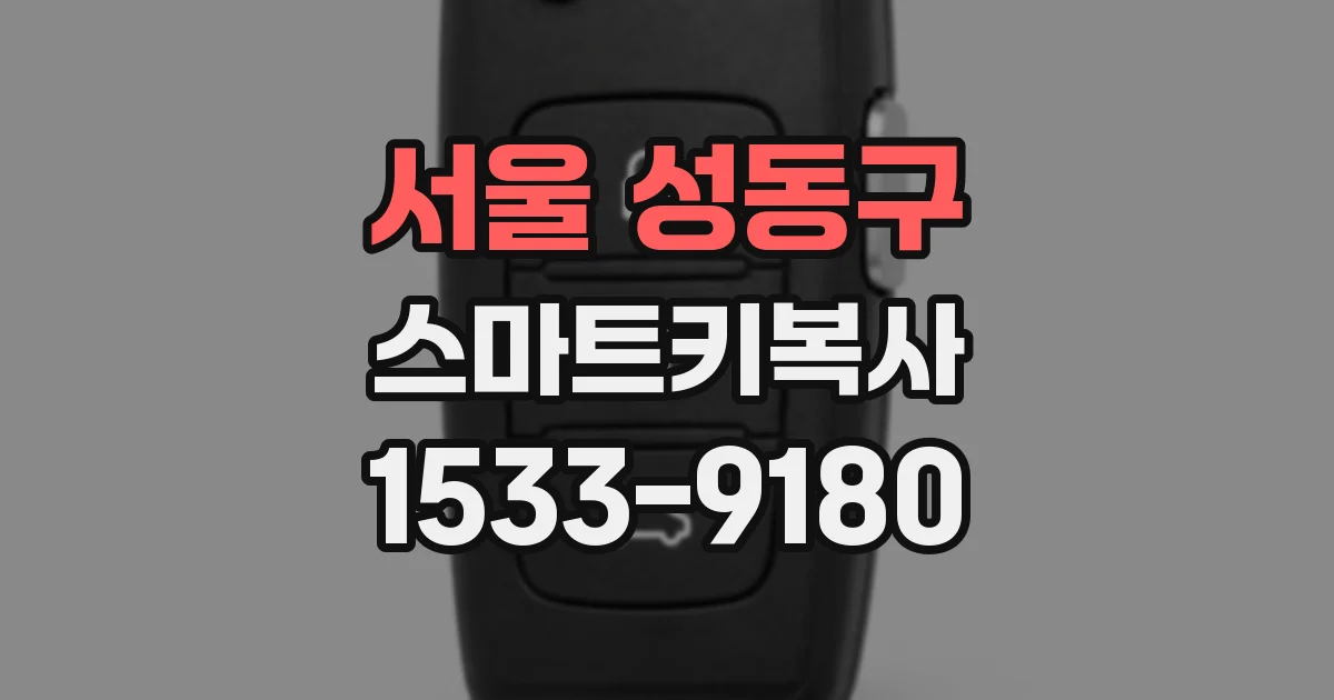 서울 성동구 스마트키복사