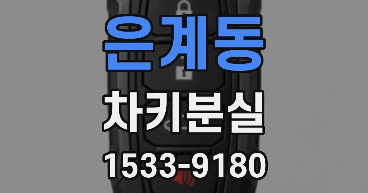은계동 차키분실