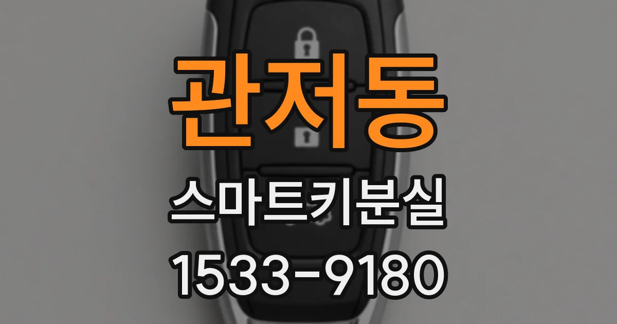 관저동 스마트키분실
