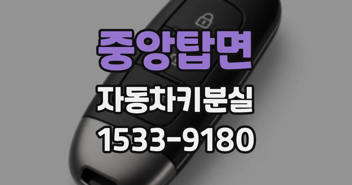 중앙탑면 자동차키분실