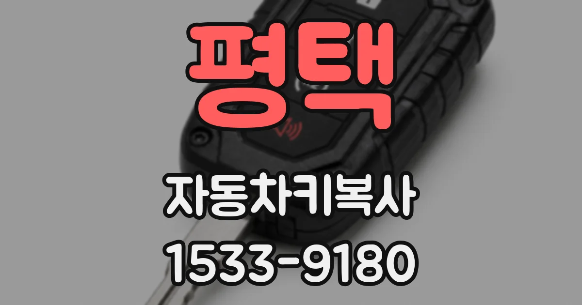 평택 자동차키복사