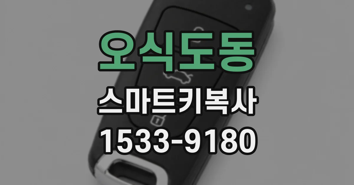 오식도동 스마트키복사