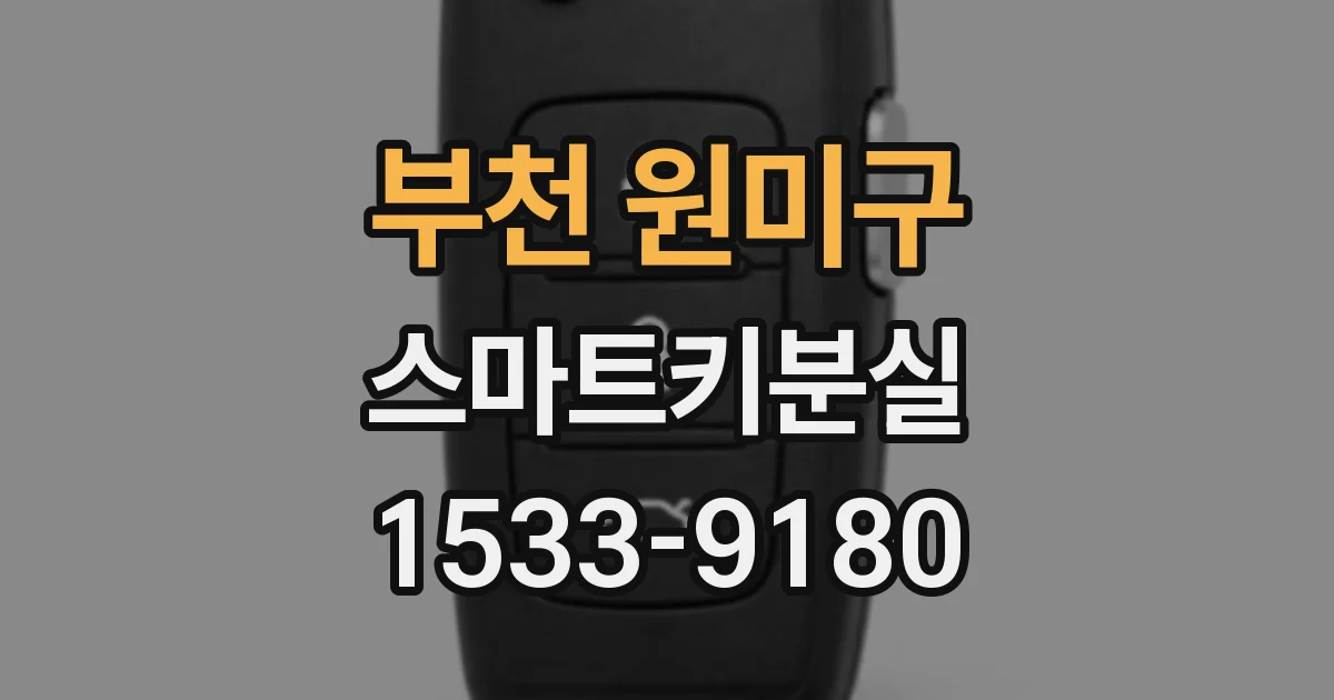 부천 원미구 스마트키분실