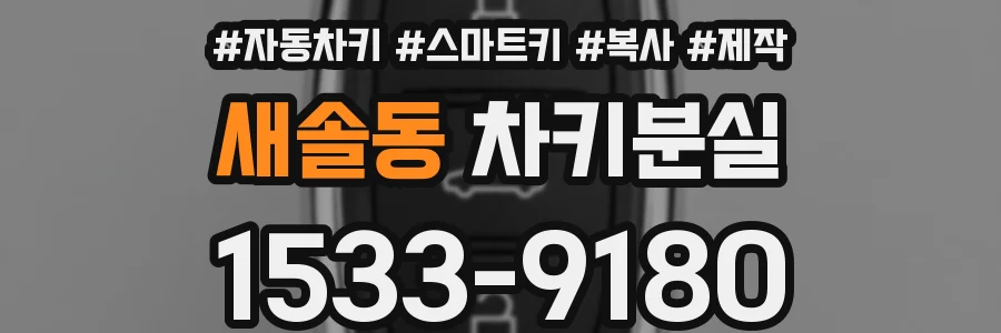 새솔동 차키분실