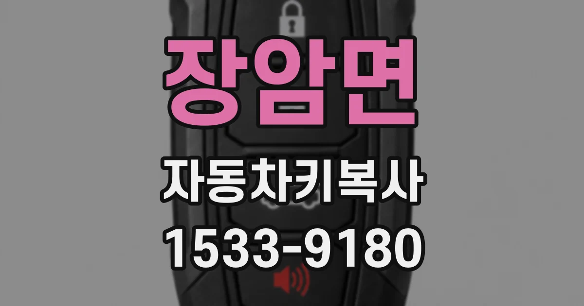 장암면 자동차키복사