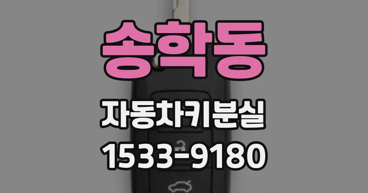 송학동 자동차키분실