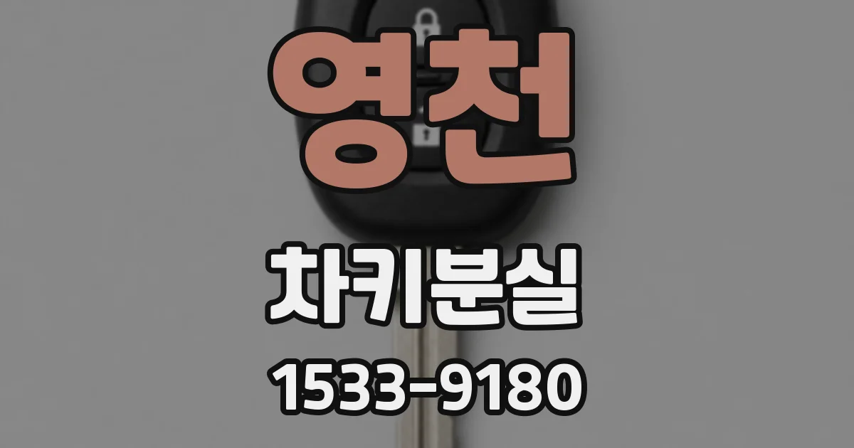 영천 차키분실