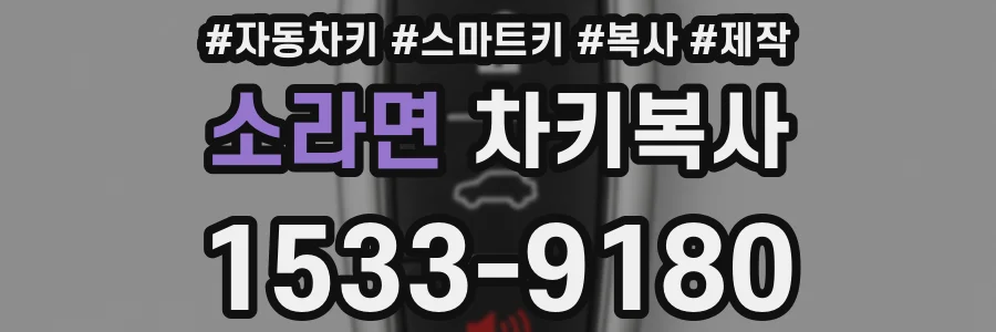 소라면 차키복사
