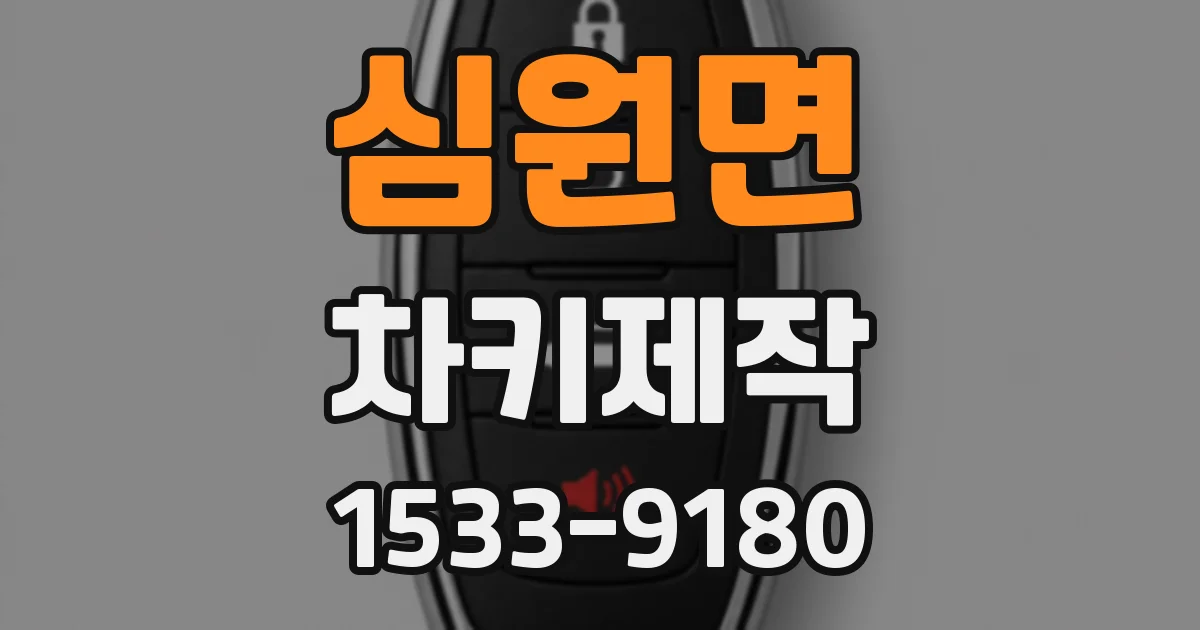 심원면 차키제작