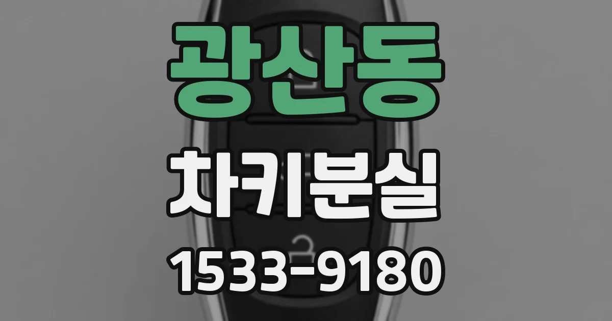 광산동 차키분실