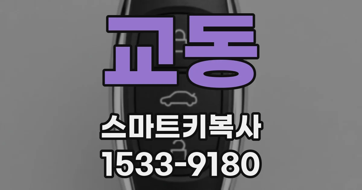 교동 스마트키복사
