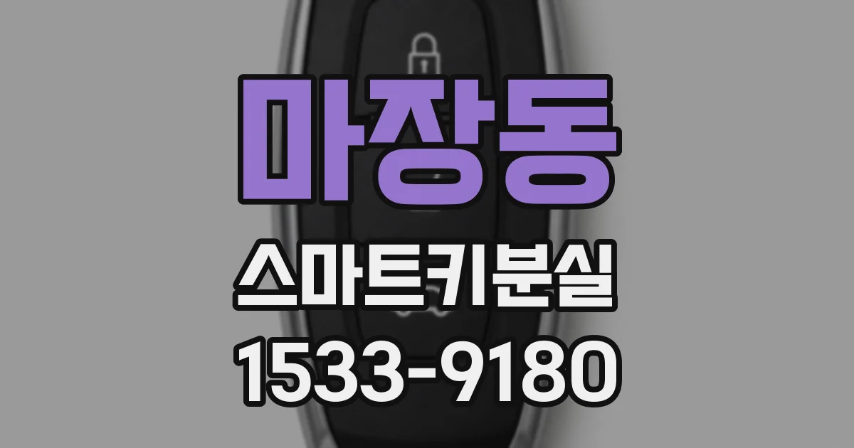 마장동 스마트키분실