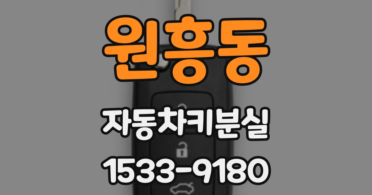 원흥동 자동차키분실